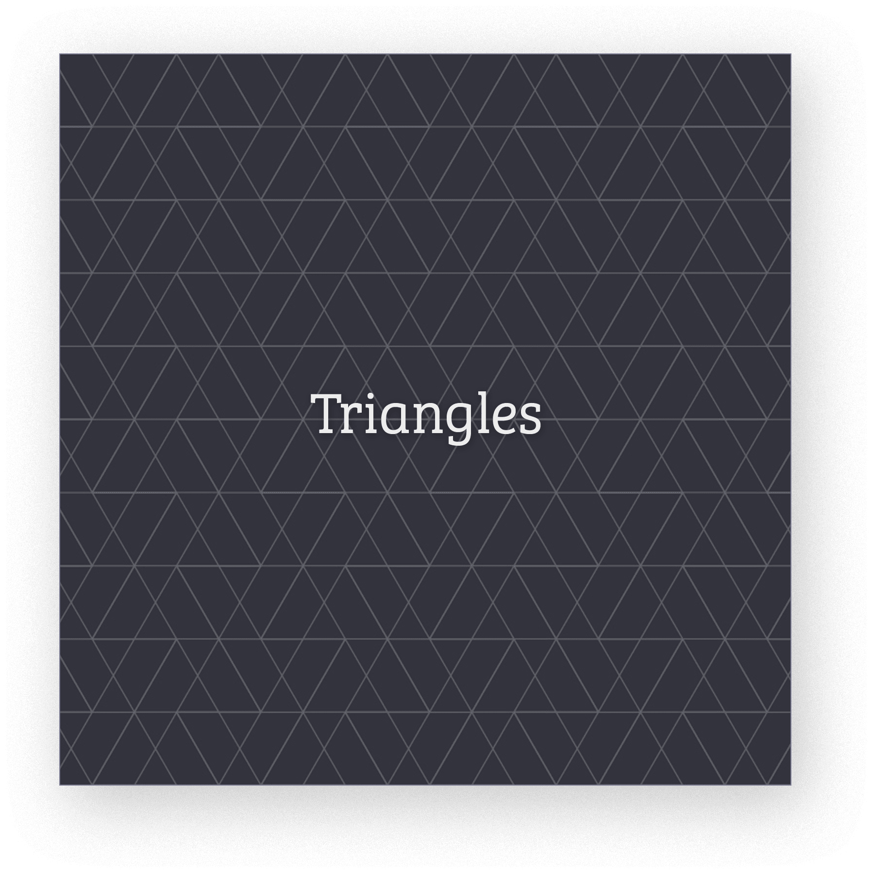 Primer: Triangle pattern